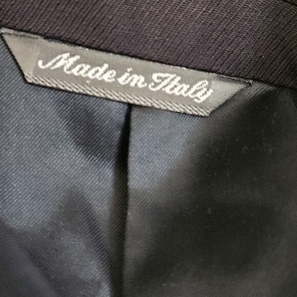 Tombolini Italian Black Suit Coat and Vest Chest Size 48 - Picture 9 of 10